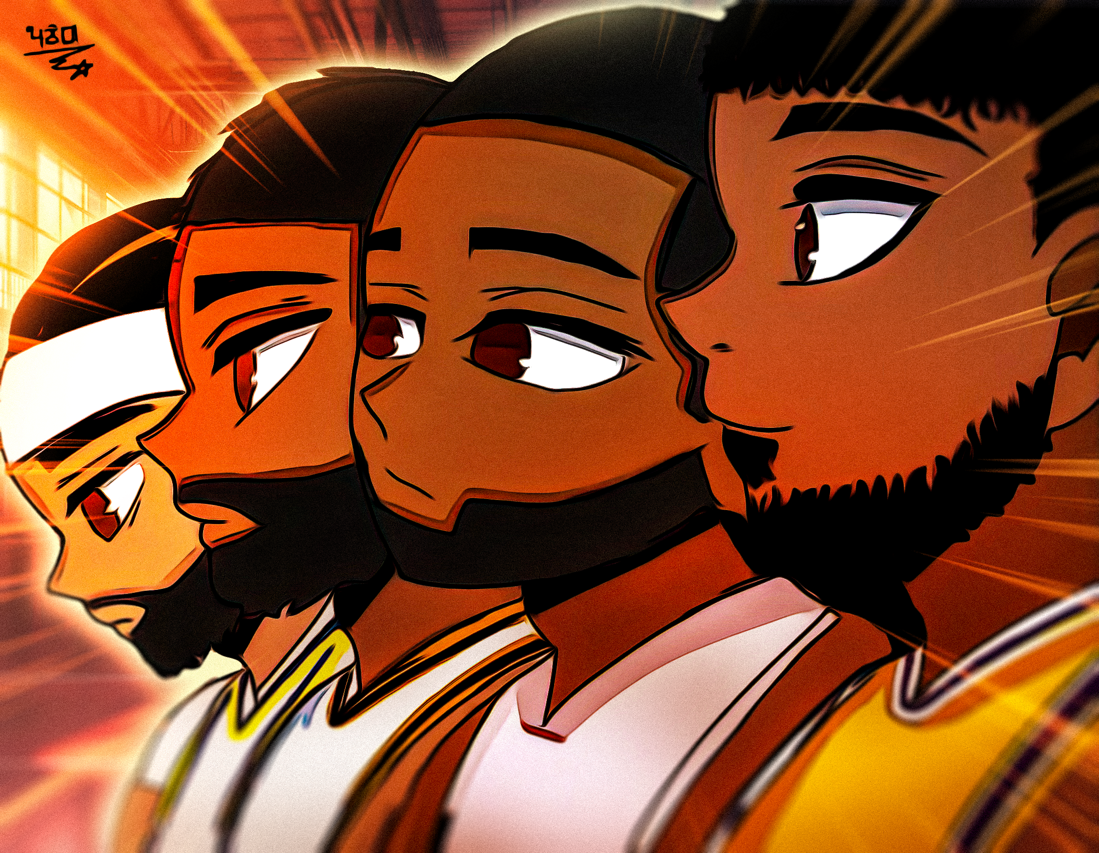Ilustración titulares de LeBron