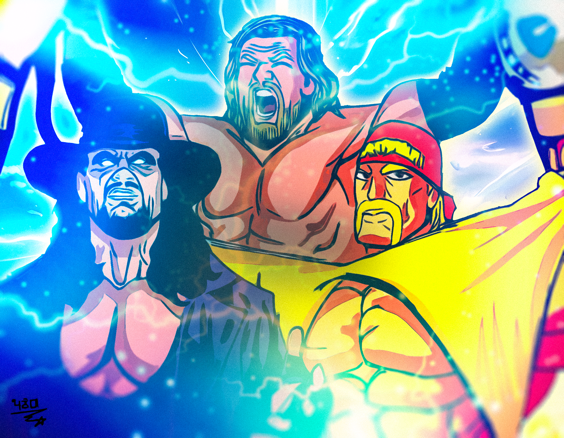 Ilustración Main Events de WrestleMania